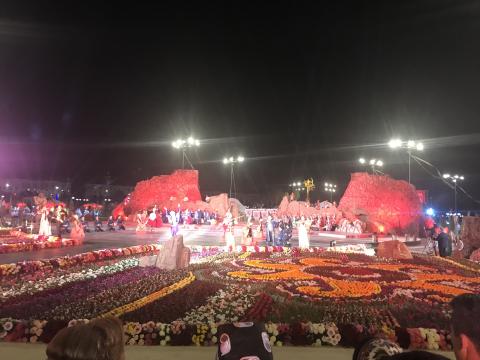 the stage